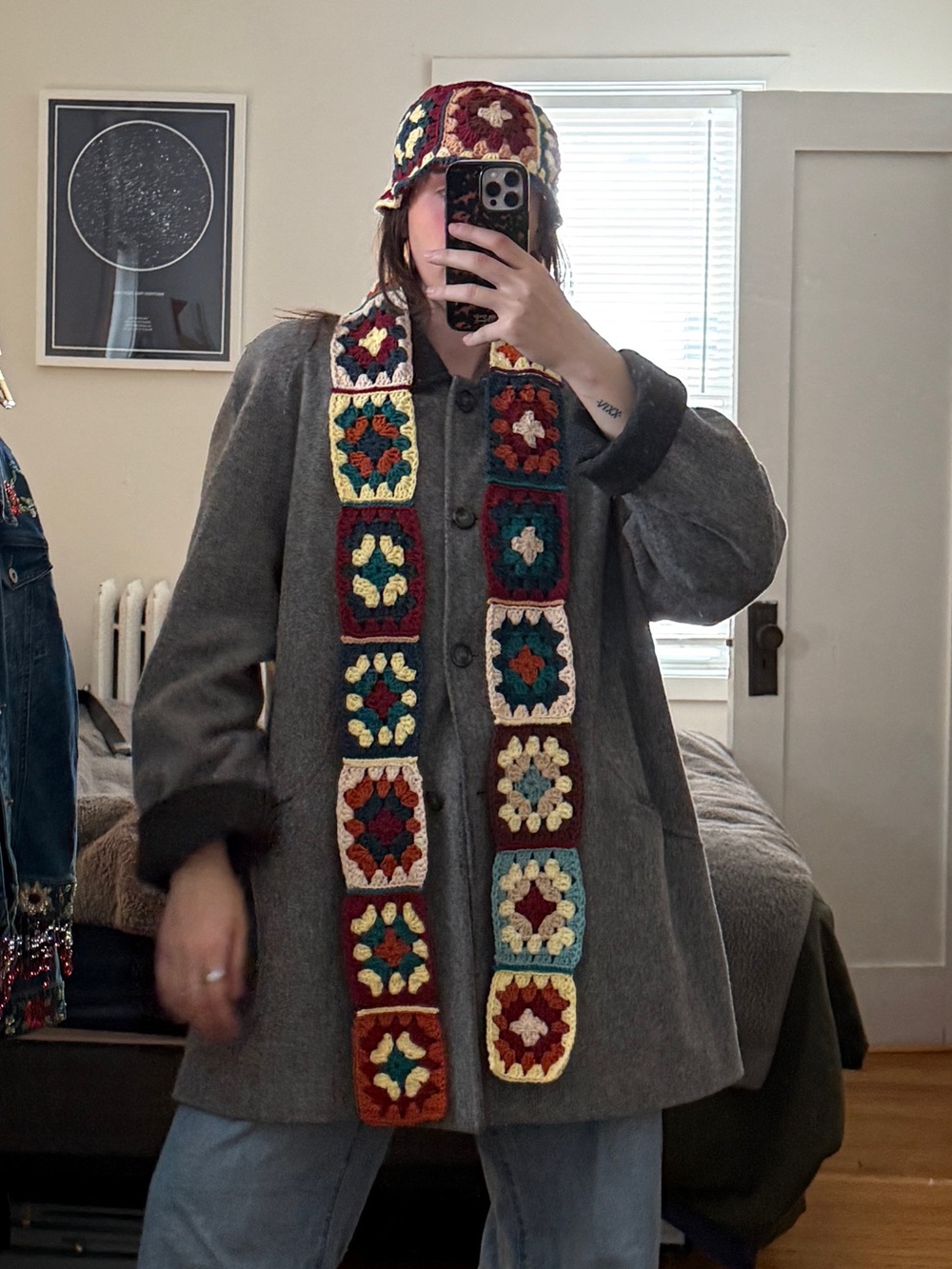 Crochet Matching Hat and Scarf Set